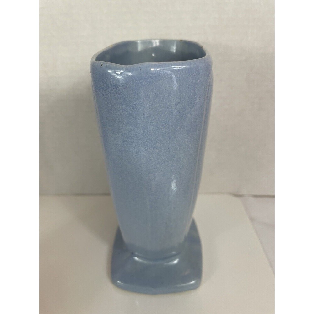 Robinson Ransbottom Vase Art Pottery Gazelle Deer Blue Ceramic 230 MCM VTG Retro - Picture 11 of 16